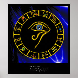 ASTRAL HORUS EYE ,BLUE TALISMAN Astrology Chart