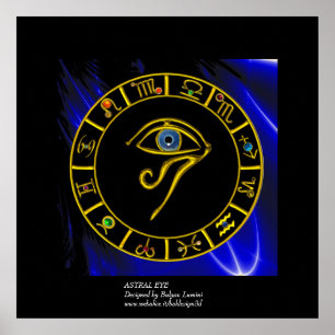 ASTRAL HORUS EYE / BLUE TALISMAN Zodiac Chart