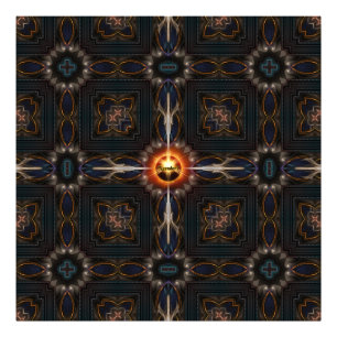 Astral Imperial Fractal Art Composition Photo Print