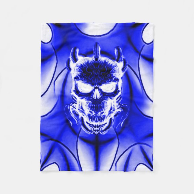 Astral Phantom Skull Fleece Blanket (Front)