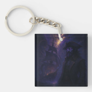 Astral Pirate in Amethyst Light Key Ring