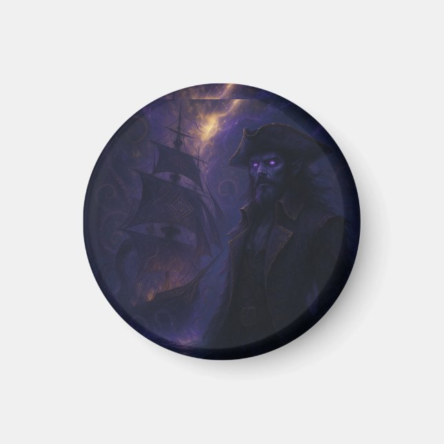 Astral Pirate in Amethyst Light Magnet (Front)
