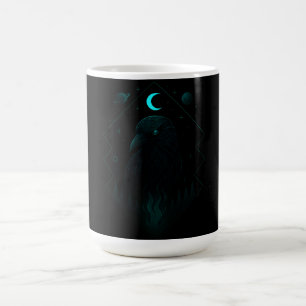 Astral Raven - Cosmic Dark Messenger Coffee Mug