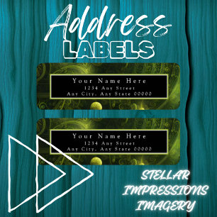 Astral Shimmer Return Address Label