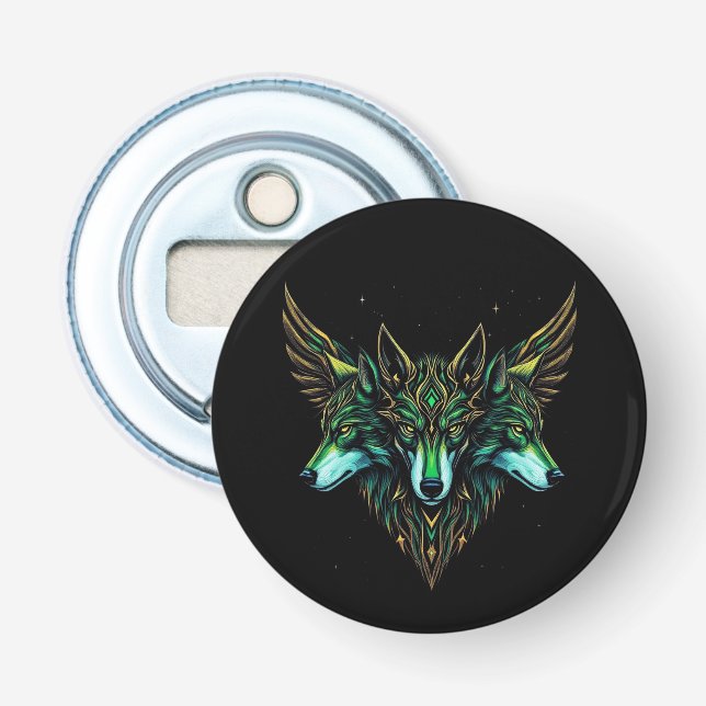 Astral Wolves Bottle Opener (Front)