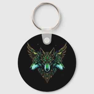 Astral Wolves Key Ring