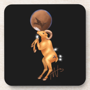 Astro Aries Mars Zodiac Coaster