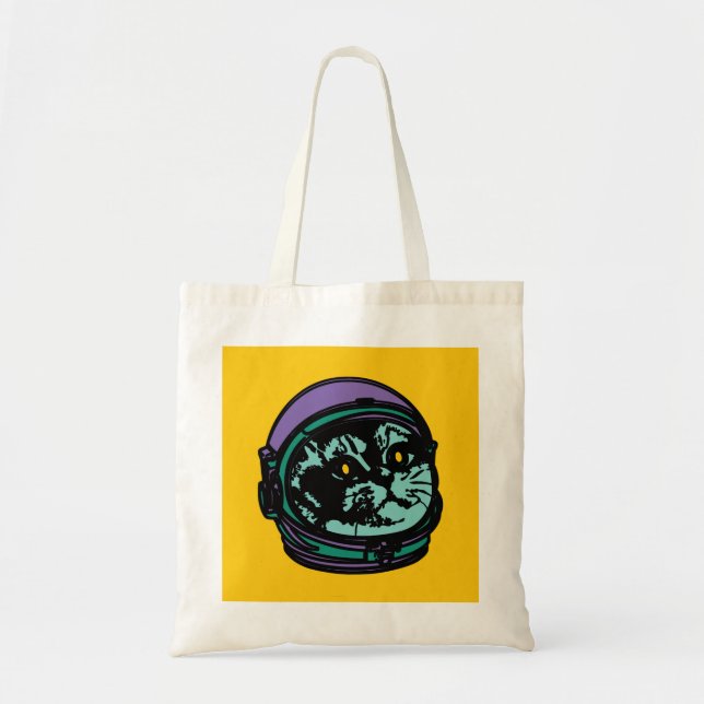 Astro Cat Breathing Intensifies... Tote Bag (Front)