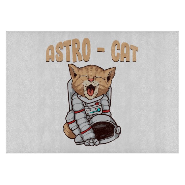 Astro Cat Cutting Board (Front)
