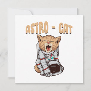 Astro Cat Invitation