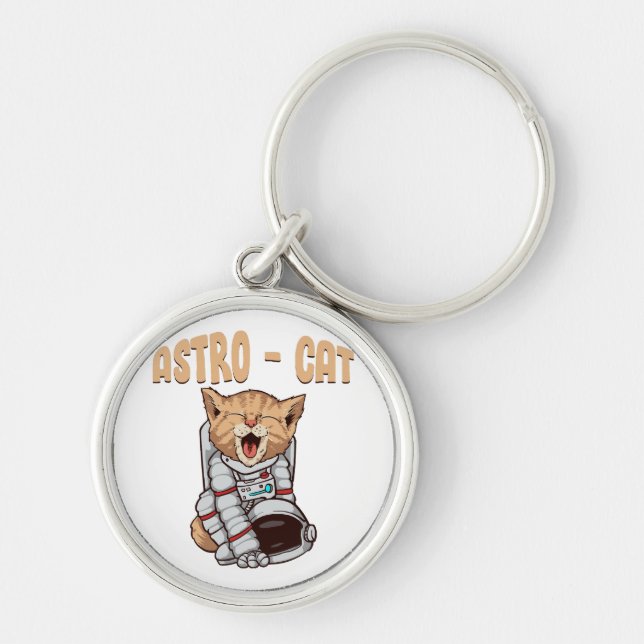 Astro Cat Key Ring (Front)