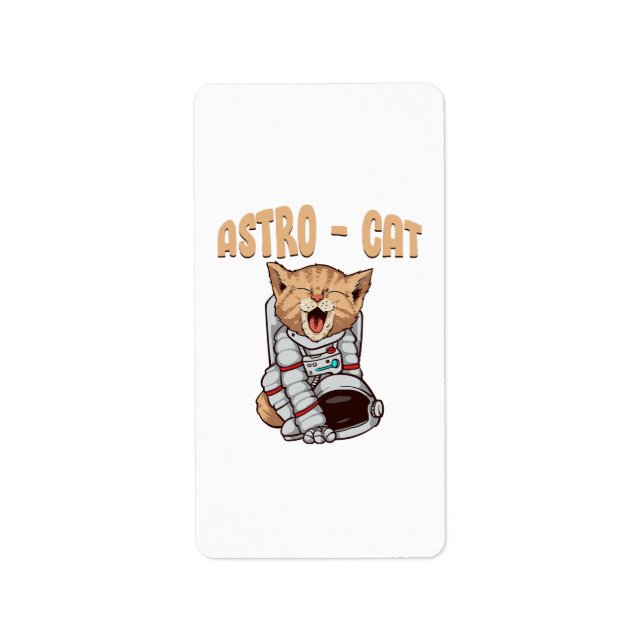 Astro Cat Label (Front)