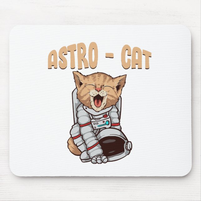Astro Cat Mouse Pad (Front)