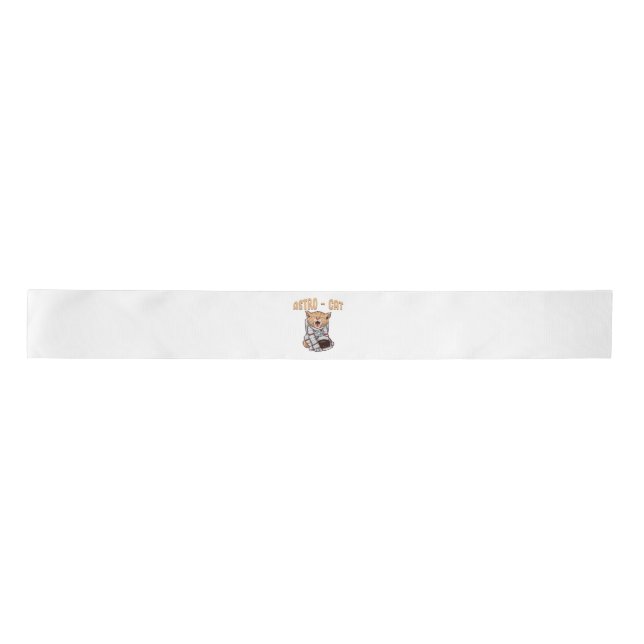 Astro Cat Satin Ribbon (Front)
