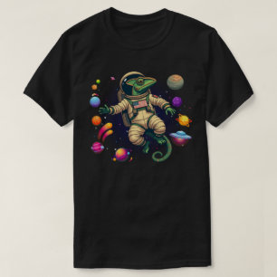 Astro-Chameleon: Adorable Chameleon Astronaut Expl T-Shirt