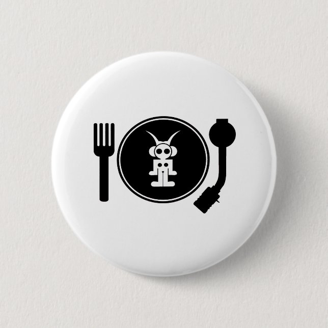 astro DJ 6 Cm Round Badge (Front)