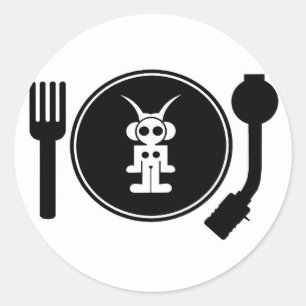 astro DJ Classic Round Sticker