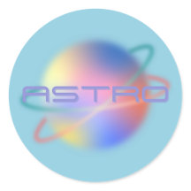 "Astro" Planet Sticker