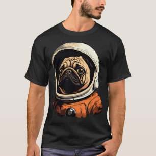 Astro Pug Lady Comet III T-Shirt