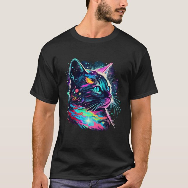 Astro Rainbow Cat T-Shirt (Front)