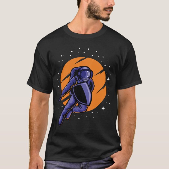 Astro Wars T-Shirt – Space Battle Graphic (Front)