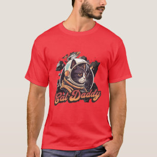 Astrocat Retro graphic Cat Daddy Vintage Eighties T-Shirt