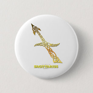 Astrocelt series Sagittarius 6 Cm Round Badge
