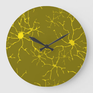 Astrocytes Pattern Glial Brain Cells Large Clock