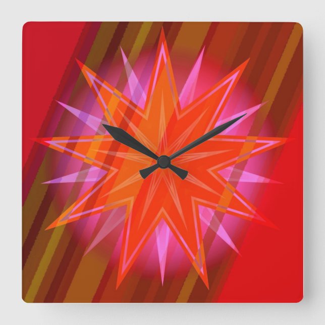 AstroJalal95 Square Wall Clock (Front)