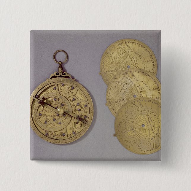 Astrolabe, 1216 15 cm square badge (Front)