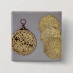 Astrolabe, 1216 15 cm square badge