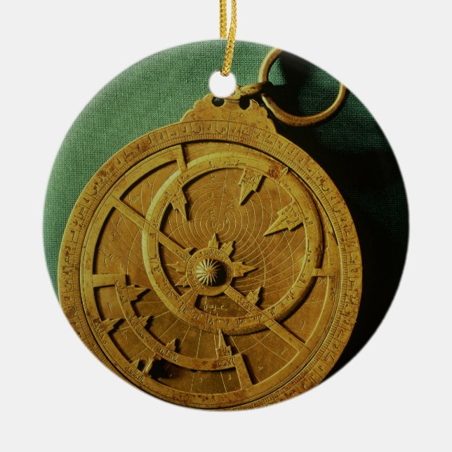 Astrolabe (copper) ceramic tree decoration (Front)