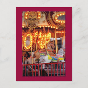Astroland Carousel (Coney Island, NY) postcard