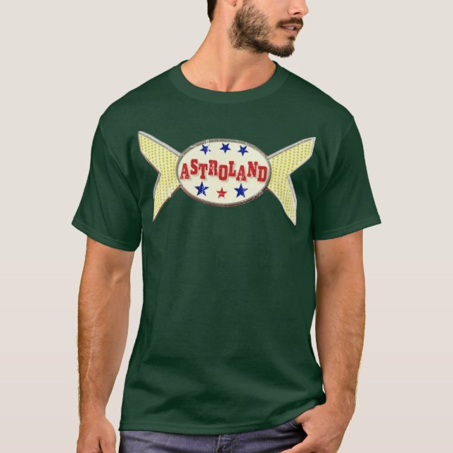 Astroland T-Shirt - Coney Island, NY - Retro Amuse (Front)