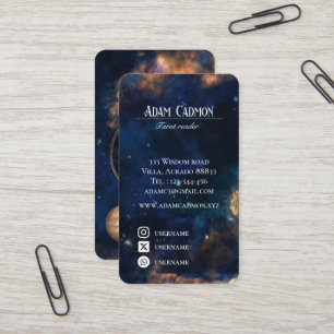 Astrologer cosmic celestial artful  business card