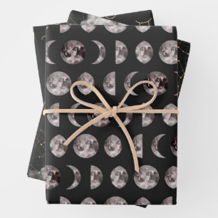 Astrological Celestial Pattern Wrapping Paper Sheet