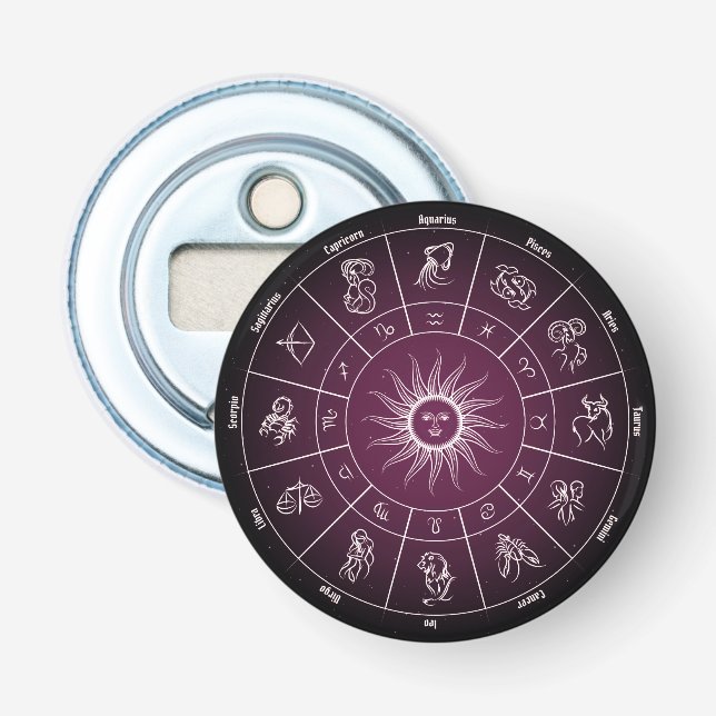 astrological circle bottle opener (Front)