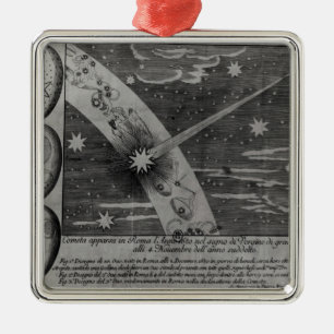 Astrological diagram of the comet metal tree decoration