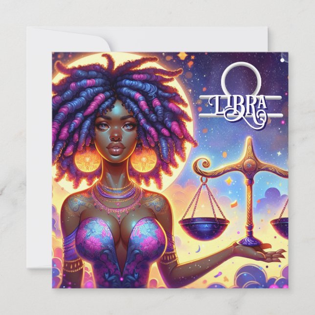 Astrological Horoscope Sign Libra Zodiac   (Front)