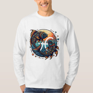 Astrological Horoscope Sign Pisces Zodiac T-Shirt