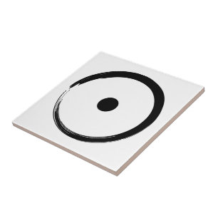 Astrological Sun Sign - Buddhism Zen Circle 1 Ceramic Tile