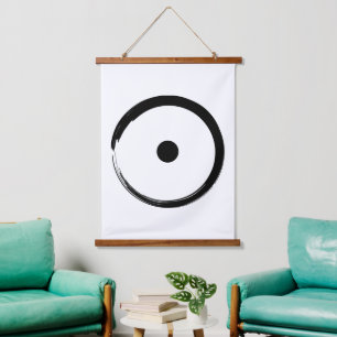 Astrological Sun Sign - Buddhism Zen Circle 1 Hanging Tapestry
