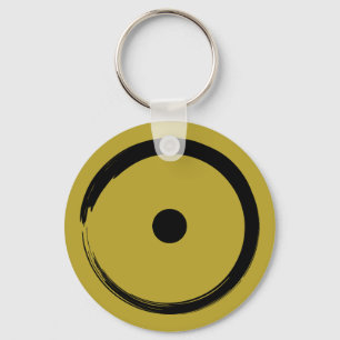 Astrological Sun Sign - Buddhism Zen Circle 1 Key Ring