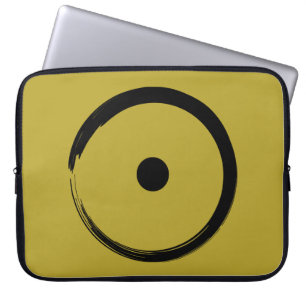 Astrological Sun Sign - Buddhism Zen Circle 1 Laptop Sleeve