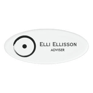 Astrological Sun Sign - Buddhism Zen Circle 1 Name Tag