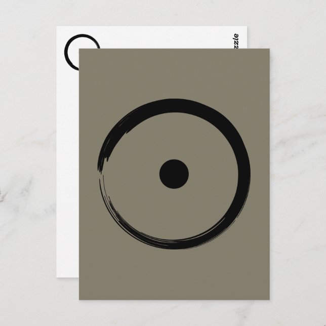 Astrological Sun Sign - Buddhism Zen Circle 1 Postcard (Front/Back)