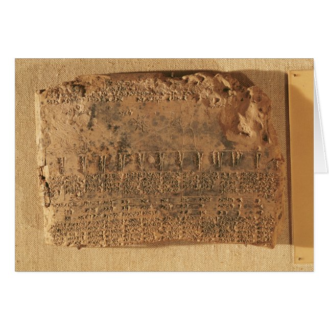 Astrological tablet, from Uruk (Front Horizontal)