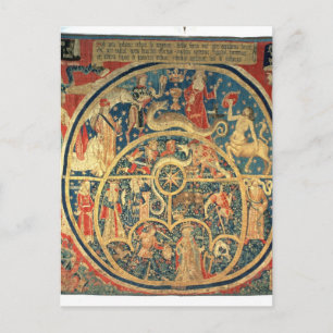 Astrological tapestry postcard