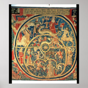 Astrological tapestry poster