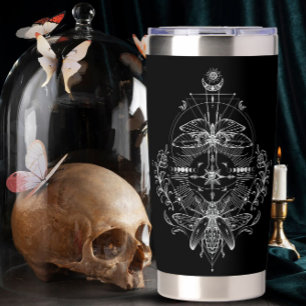 Astrology and Sacred Geometry Moth Insulated Tumbler